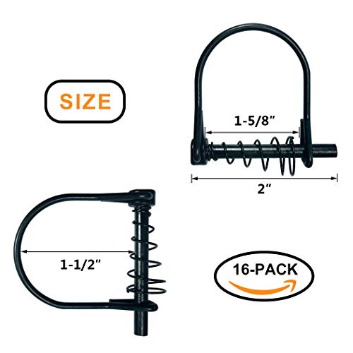 Highwild 16-pack silent shaft locking pins with springs for hunting gear