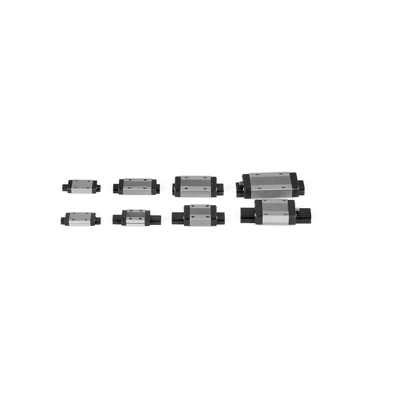 [Australia - AusPower] - MGN7 Linear Rail 160mm 6.3" 2PCS MGN7 Miniature Linear Motion Slide Rail + 2PCS MGN7H 7mm Linear Sliding Bearing Carriage Block Black for 3D Printer and CNC Machine L: 160mm / 6.3 inch MGN7 Rail + H Block 