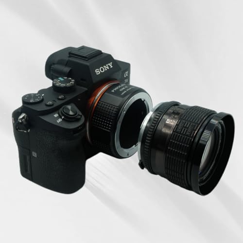 PHOLSY Lens Mount Adapter Manual Focus: Compatible with Olympus OM Lens to Sony E (NEX) Camera Body Olympus OM to Sony E