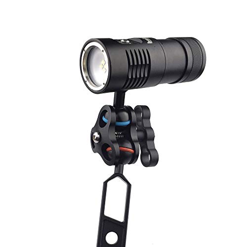 Seafrogs Triple Ball Clamp Diving Camera Bracket Aluminum Spring Flashlight Clamp for Diving Underwater Photography System CP-4 PC-4