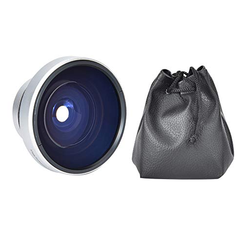 Super Fisheye Lens 37mm 0.25X Attachment for Dramatic Wide Angle Shots and Macro Photography with 37mm Camera Lenses