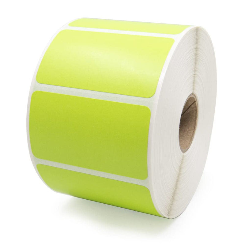 Zebra Green Barcode Labels 2.25" x 1.25" (LV-522-125G)