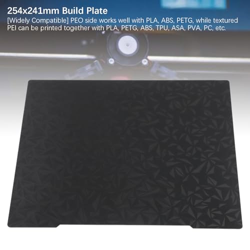 PEI Textured Double Sided Build Plate 254x241mm for Prusa I3 MK3 MK3S MK3S+ MK4 MK2.5S 3D Printer PLA ABS PETG TPU