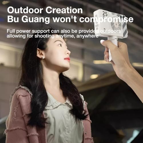 U40 LED Video Light, 40W Portable LED Camera Light, CRI 98+ 2500K~9000K 8000 Lumens Pocket-Sized Selfie Fill Light, Temperature Control Built-in Rechargeable Battery PD Charging 40.0 Watts