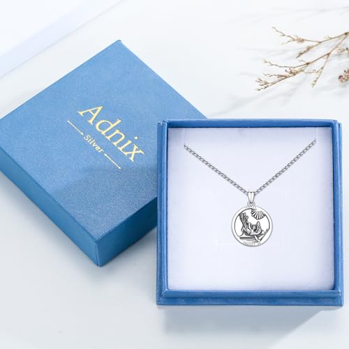 925 Sterling Silver Amulet Pendant Patron Saint Necklace Religious Jewelry for Men Women Icarus