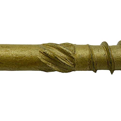Jake Sales #14 x 1-1/2-inch bronze construction lag screws with Torx drive and modified truss washer head, 100 count
