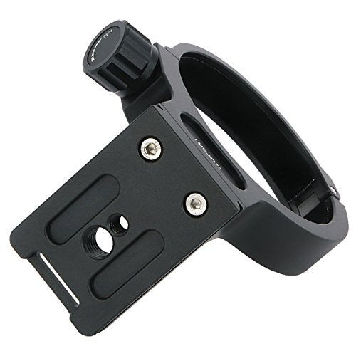 Haoge LMR-N372 Lens Collar Replacement Foot Tripod Mount Ring for Nikon AF-S NIKKOR 70-200mm f/4G ED VR and AF-S 300mm F/4E PF ED VR Lens Built-in Arca Type Quick Release Plate Replace Nikon RT-1