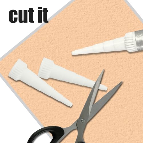 EINGSDFGCH glue applicator tip cap snip replacement, 30-piece adhesive dispenser accessory set