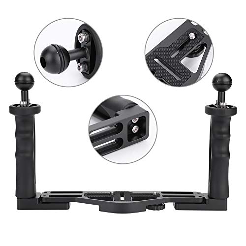 Aluminum Tray with Dual Handle Grips Photography Accessory for Underwater Camera Housing