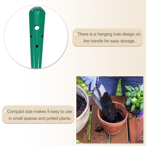 HARFINGTON 4-piece pink mini metal hand trowel set for gardening, planting, transplanting, and weeding