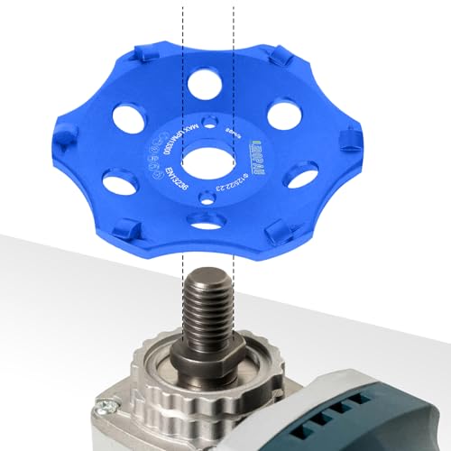 PCD PCD Diamond Cup Wheel 125mm Diamond Cup Wheel Grinding Wheel | Cup Grinder for Angle Grinder, Diamond Grinder for Tile Adhesive Coatings, Angle Grinder Grinding Pot, 6 Segments