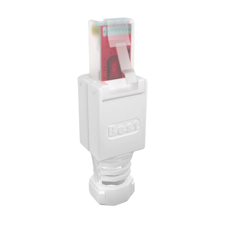 Germany Best 10x Network Connectors RJ45 CAT6 Tool-Free - Tool-Free LAN UTP Cable Connector for CAT5, CAT6, CAT7 - Suitable for Installation and Patch Cables 10 pieces