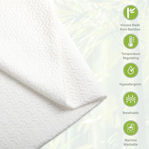 White MEOVEN wedge pillow cover with zipper and pockets, fits 24x24x7 inch wedge and body positioner for comfortable support