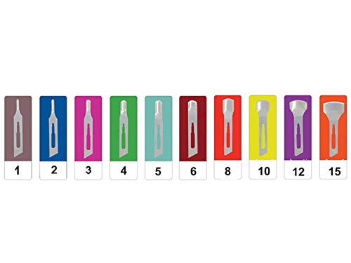 Gima - Gouge Blades Made of Carbon Steel N. 1, Sterile, for Manicure and Pedicure, 50 Blades Individually Packed