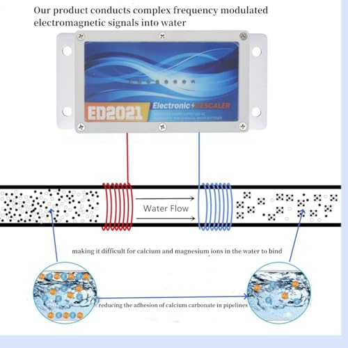 SWEthSU electronic water descaler, whole-house hard water conditioner and no-salt water softener system