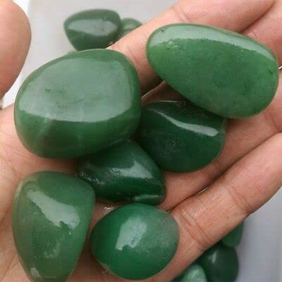 Pachamama Essentials Green Jade Tumbled - Healing Stone - Crystal Healing 20-25mm (5) 5