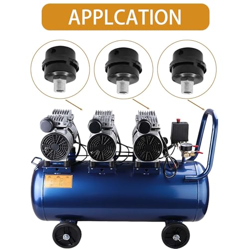 DTMTD 16mm air compressor intake silencer 4-pack with 3/8-inch muffler and filter