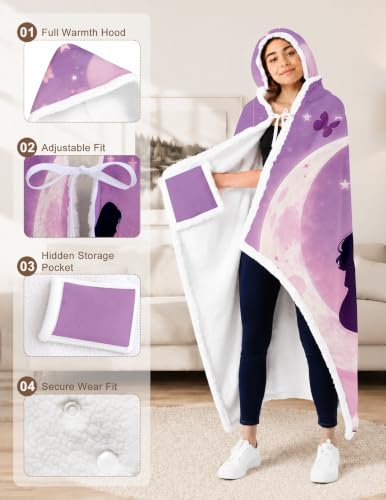 Daughter Gifts from Mom and Dad, Daughter Hooded Blanket Gift from Mother