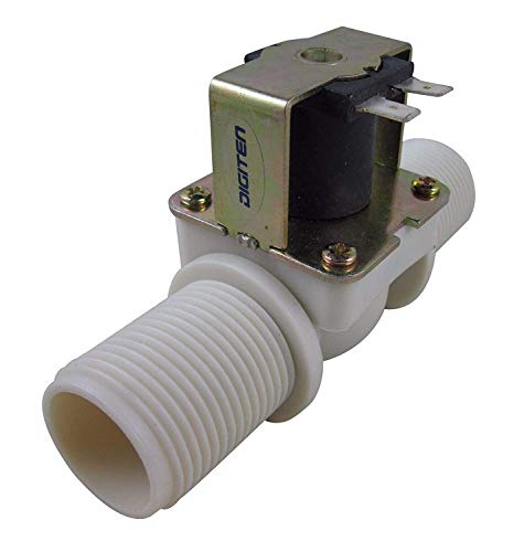 DIGITEN Water Flow Control LCD Display+G1 Water Flow Hall Effect Sensor Switch 1-60L/min+Solenoid Valve Normally Closed N/C+12V Power Adapter