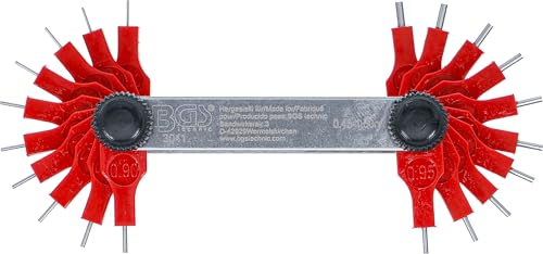 20-piece Nozzle Gauge, 0.45-1.50 mm | For testing nozzles | Detecting damage and wear