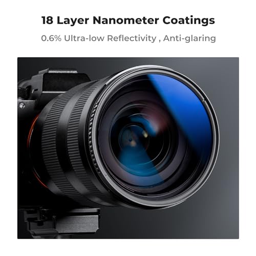 K&F CONCEPT 95mm Circular Polarizer Filter with Lens Cap 18 Multi-Coated