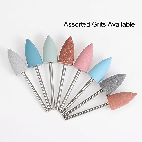 sourcing map Pack of 10 Sanding Pins, 10 x 51 mm, Grinding Attachment for Cordless Screwdriver, 2000 Grit, Large Tip, Handle Diameter 2.35 mm, Professional Polishing Accessories for Grinding, Polishing blue