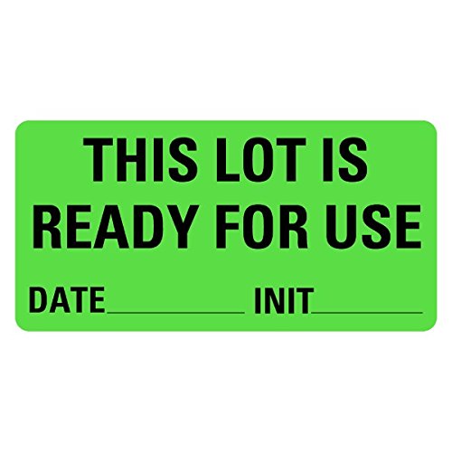 This LOT is Ready for USE Medical Labels LV-MQC17 | LabelValue