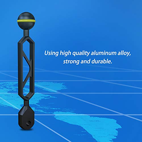 9.0" Single Ball YS Light Arm Essential Underwater Photography Gear Lighting System Aluminum Alloy Diving Equipment Accessory Lightweight Arms AM-22 8 inch YS Ball Arm