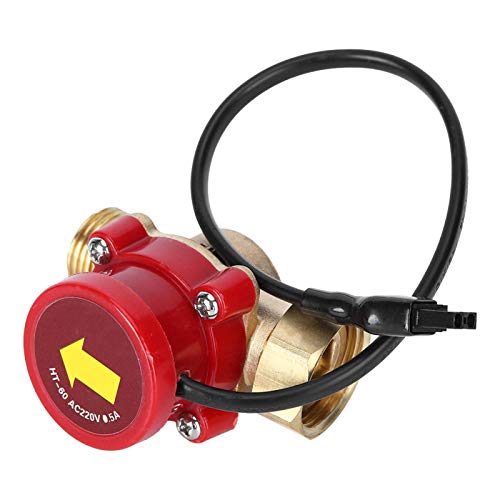 Flow Switch Pipeline 220V 60W Water Flow Sensor Switch Flow Sensor Electronic Pressure Automatic Control Switch for Shower Low Water Pressure