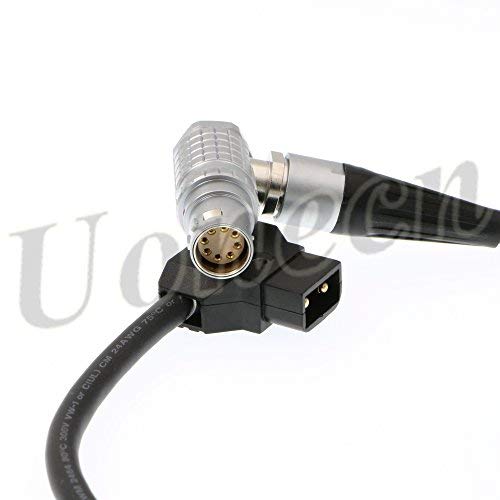 Uonecn Right Angle 8 pin Female Power Cable Dtap Plug for ARRI Alexa Mini Camera 39.7in/1m
