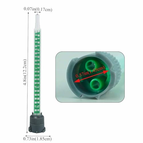 EINGSDFGCH epoxy mixing nozzle tip for 50ml adhesive gun and resin mixer tube