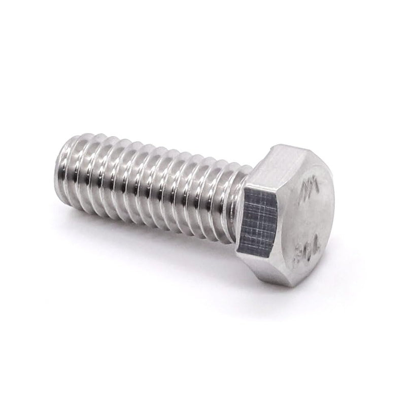 [Australia - AusPower] - #10-24 x 1/2" (50 pcs) Stainless Steel Hex Head Screws Bolts (3/8" to 6" Available), 18/8 Stainless Steel 304, Fully Threaded, Machine Coarse Thread, No Coating, Plain Finish #10-24 x 1/2" 50 