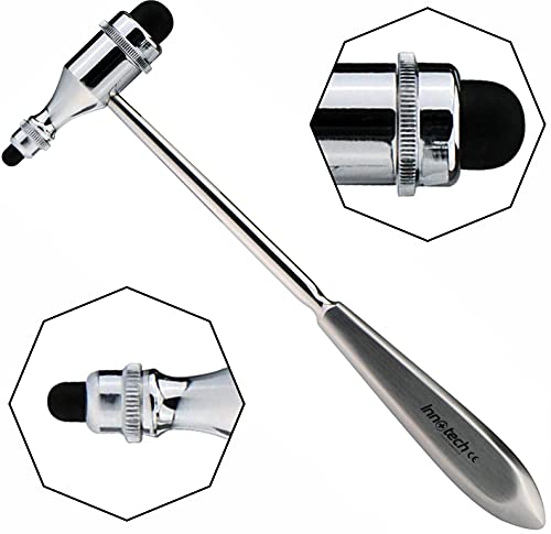 Innotech Tromner Neurological Reflex Hammer for Skin Reflexes and Surface Reactions (Silver) silver
