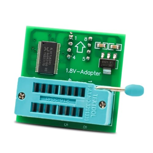 SOIC8 SOP8 Test Clip for EEPROM 25CXX / 24CXX, BIOS USB Programmer CH341A + SOIC8 Clip + 1.8 V Adapter + SOIC8 Adapter for 24 25 Series Flash