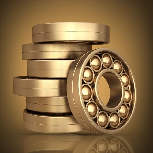 sourcing map 20 Pcs Bearing Balls, 1/2" 12.7mm Precision H65 Brass Bearing Balls Industrial Brass Ball Spheres for Machinery, Automotive, and DIY