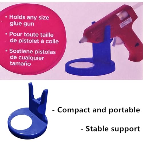 2 Packs Glue Gun Stand Hot Glue Pen Bracket Holder, Blue