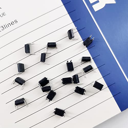 100pcs Optocoupler PC817C Optocoupler 2.54mm Spacing 4 Pins for DIY DIP-4, PC817C Optocoupler Single Channel, PC817C Optocoupler DIP Installation, Optocoupler PC817C