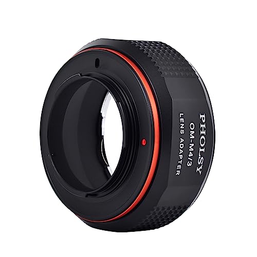 PHOLSY Lens Adapter Compatible with Olympus OM Lens to MFT M4/3 Camera Olympus OM to M4/3
