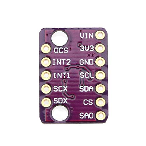 Hailege 2pcs LSM6DS3 LSM6DS3 Accelerometer Gyro Embedded Digital Temperature Sensor Module SPI IIC I2C 8KB FIFO Buffer 5V
