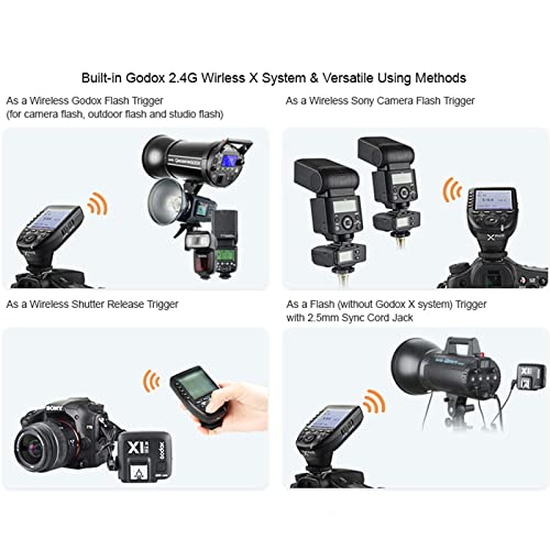 Godox Camera Flash Trigger Xpro-N for Nikon Wireless Remote 2.4GHz 1/8000s HSS TTL-Convert-Manual Large Screen Design Customizable Functions