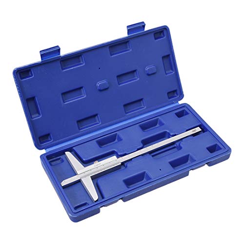 uxcell 0-150mm depth vernier caliper micrometer gauge with 0.02mm resolution