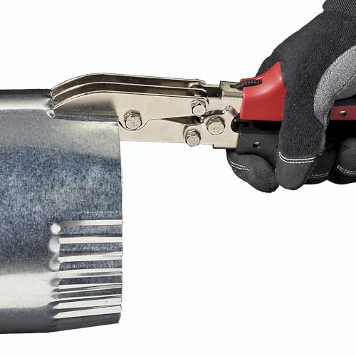 Malco C5R 5-blade pipe crimper with durable metal jaws and ergonomic handles