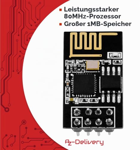 AZDelivery esp8266 ESP-01S WiFi Parent module 3