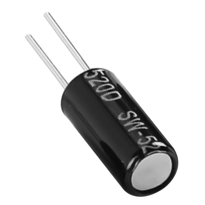 Electronic Vibration Sensor SW-520D Ball Switch Tilt Sensor Switch 11.5 x 5.2 mm for Small Household Appliances Sports Equipment Black Pack of 20