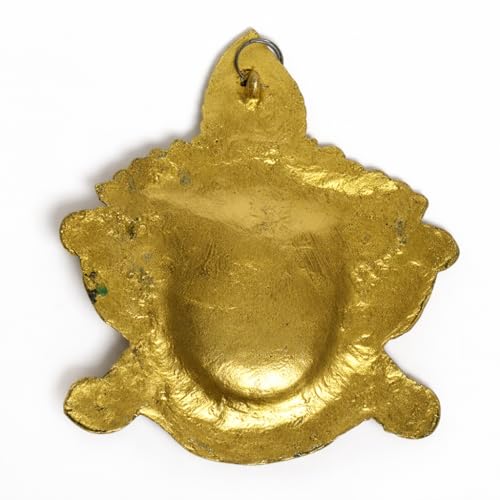 IBA Indianbeautifulart Handcrafted Kaali Face Wall Hanging Sculpture - Metal Decorative Showpiece Of Maa Durga, Ideal For Home, Office, Temple Decor, And Navratri Gifts, Hindu Religious Wall Art Goddess Kali
