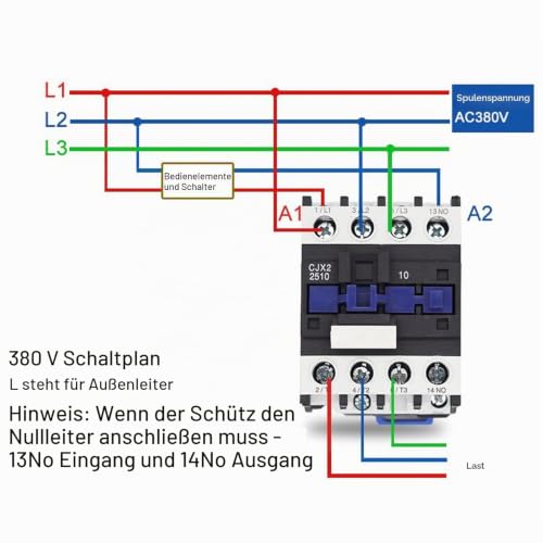 AC Contactor AC 380V 25A Motor Contactor Copper Coil 3P NO Silver Circuit Switch Controller, AC Contactor Switch