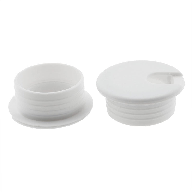 [Australia - AusPower] - 5PCS 1-1/2inch / 38mm Desk Grommet Wire Cord Cable Grommets Hole Cover for Office PC Desk Cable Cord Organizer Plastic Cover, White 5 