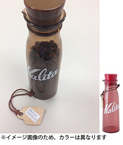 Carita #44237 Canister Coffee Storage Bottle, 10.5 fl oz (300 ml), Coffee Beans, Approx. 3.5 oz (100 g), Red