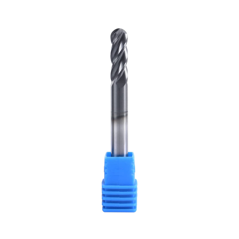 [Australia - AusPower] - ISB 4Flutes Carbide Ball Nose end Mill - Micro Grain Carbide End Mill for Alloy Steels/Hardened Steels(1,1/2) 1/2 in 