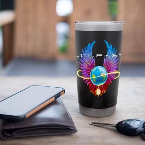 Journey Official Infinity Wings Stainless Steel Insulated Tumbler Black 20 Ounces